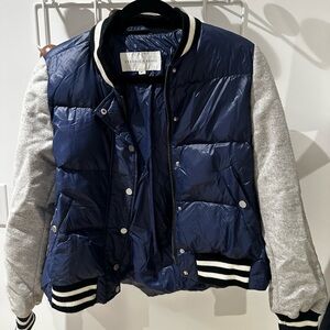 Veronica Beard Navy and Black Quilted Jacket
